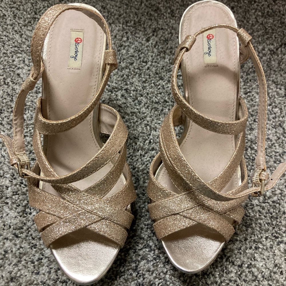 Gold Sparkle Heels